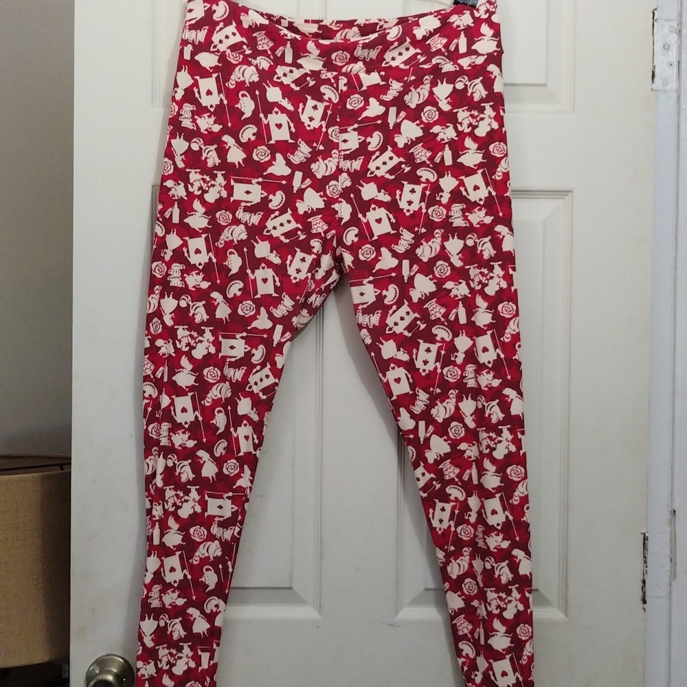Lularoe Disney Alice in wonderland leggings size TC2 - Picture 1 of 4